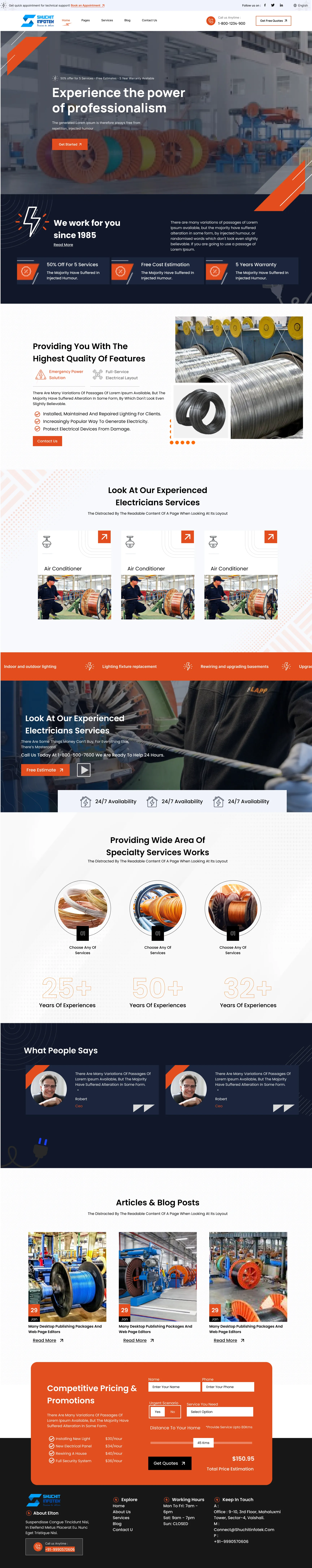 Manufacturing corporate website design examples Delhi NCR